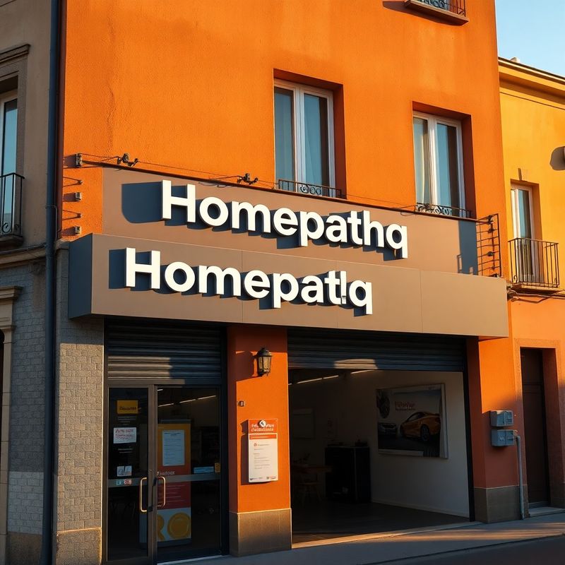 Fachada exterior del taller Homepathq en la Calle de Alcalá, Madrid